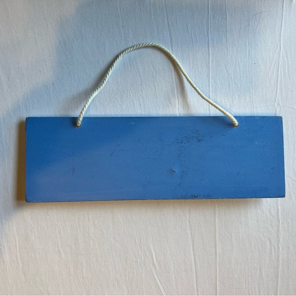 Blue and White Nautical Wall Sign - Picture 2 of 2